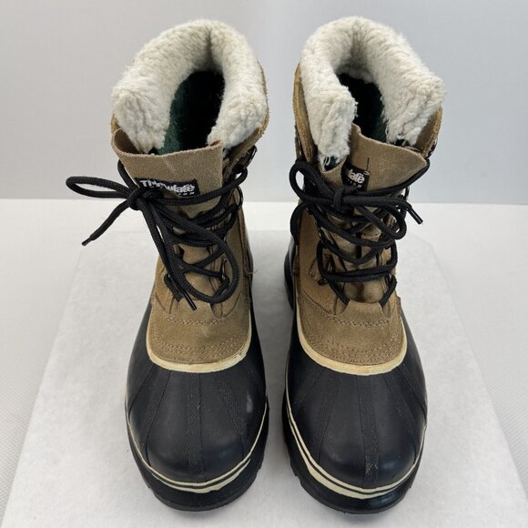 Ozark Trail Mens Camel Black Griz 08 Winter Boots Leather Thinsulate Size 8 - Picture 2 of 15